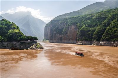 Yangtze River an der Qutang Schlucht
